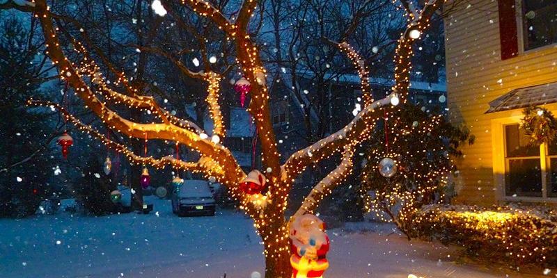 Как украсить дом и участок к Новому году. Четыре совета от дизайнера